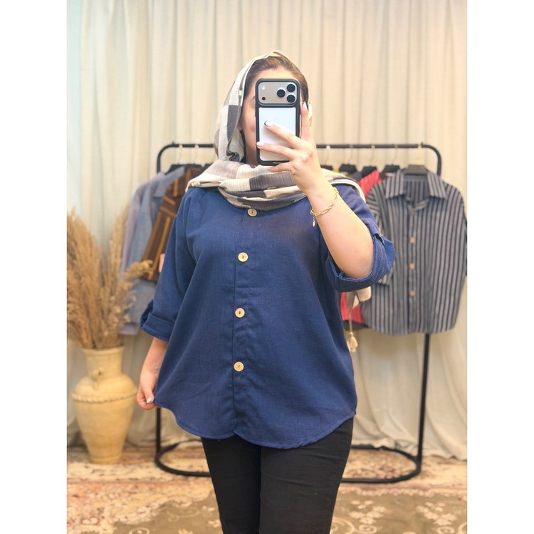 شومیز لینن کتان چهار فصل